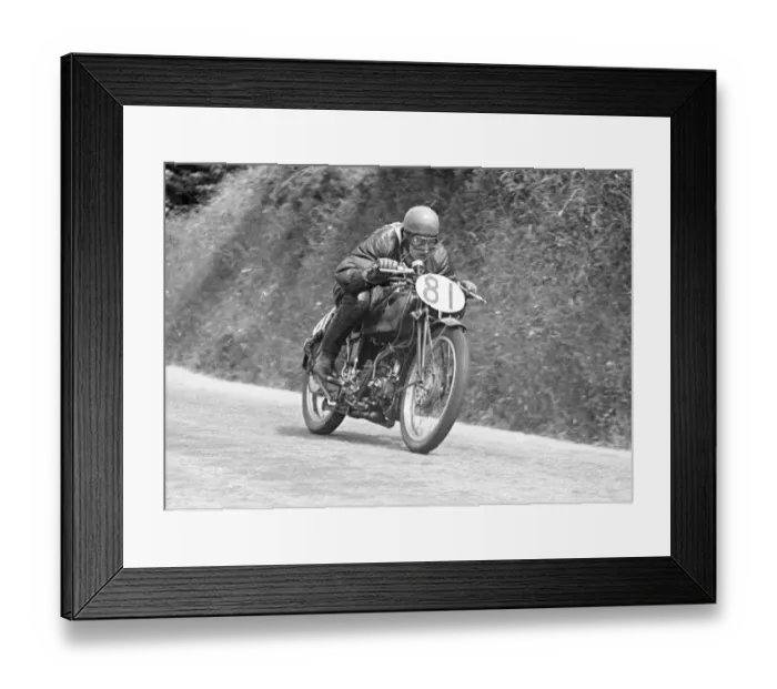 Framed Print : Pierre Collignon (Guzzi) 1949 Lightweight TT Framed Print : Pierre Collignon (Guzzi) 1949 Lightweight TT