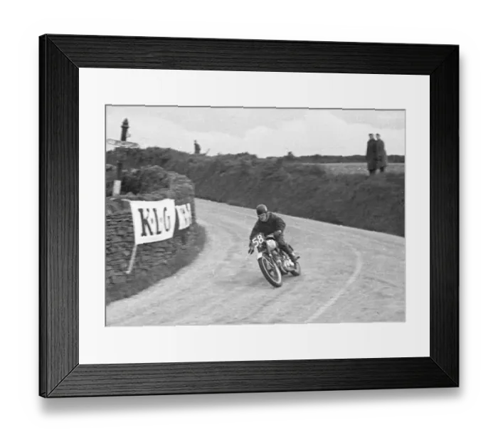Framed Print : Frank Coleman (BSA) 1950 Senior Clubman TT