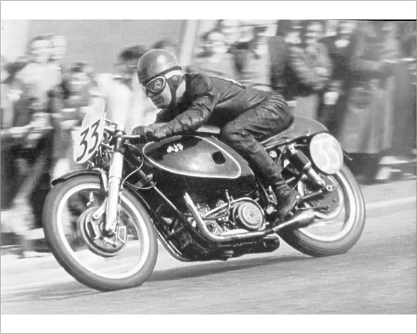 Rod Coleman (AJS) 1954 Junior TT