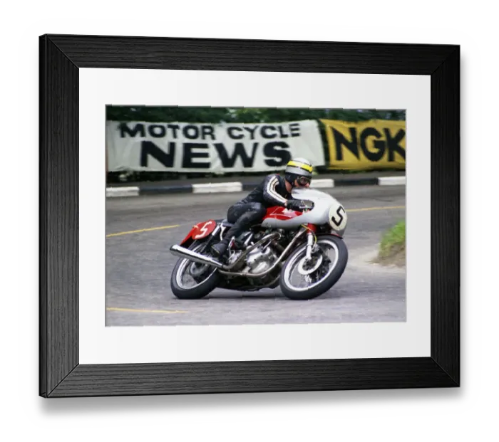 Framed Print : Ray Pickrell (Norton) 1968 Production 750 TT