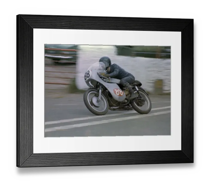 Framed Print : Mal Kirwan (Bultaco) 1972 Production 250 TT Framed Print : Mal Kirwan (Bultaco) 1972 Production 250 TT
