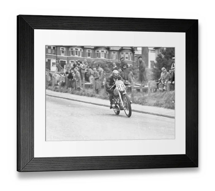 Framed Print : Stan Cooper (Douglas) 1950 Junior Clubman TT Framed Print : Stan Cooper (Douglas) 1950 Junior Clubman TT