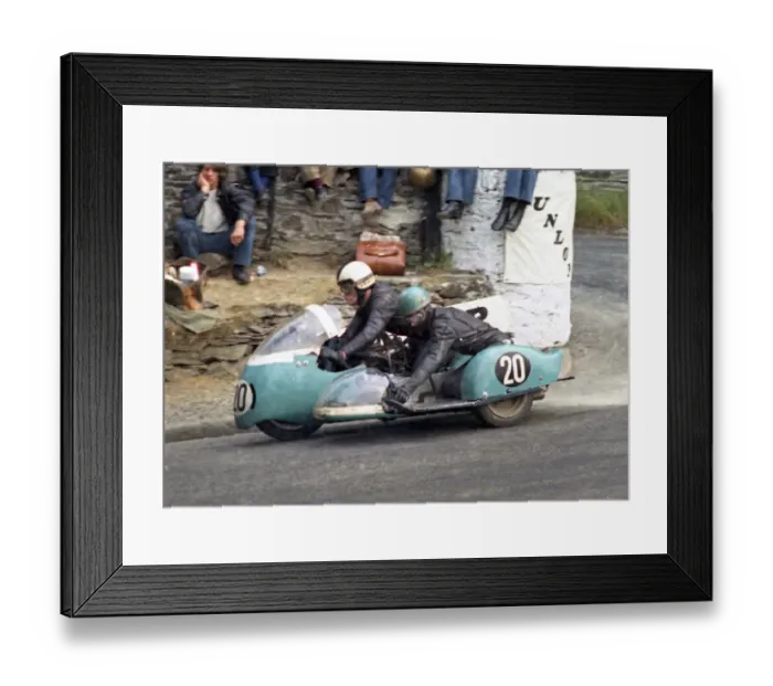 Framed Print : Bill Cooper & D B Argent (WEC) 1970 500 Sidecar TT Framed Print : Bill Cooper & D B Argent (WEC) 1970 500 Sidecar TT