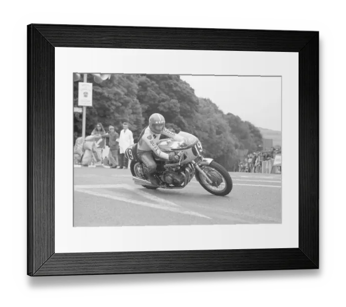 Framed Print : Alistair Copland (Benelli) 1977 Formula Two TT Framed Print : Alistair Copland (Benelli) 1977 Formula Two TT