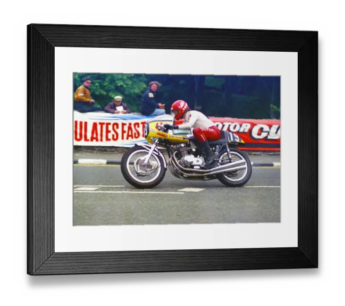 Framed Print : Alistair Copland (Benelli) 1977 Formula Two TT Framed Print : Alistair Copland (Benelli) 1977 Formula Two TT