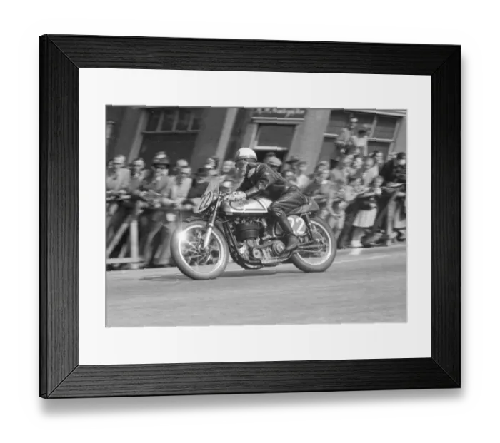 Framed Print : George Costain (Norton) 1955 Senior TT Framed Print : George Costain (Norton) 1955 Senior TT
