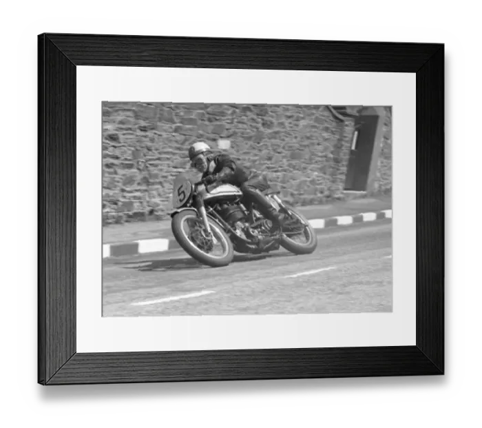 Framed Print : George Costain (Norton) 1957 Senior TT Framed Print : George Costain (Norton) 1957 Senior TT