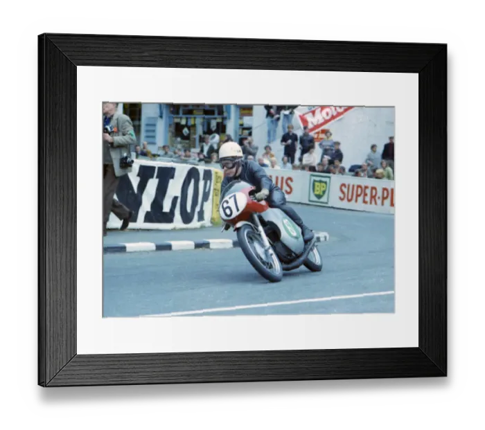 Framed Print : Fred Launchbury (Bultaco) 1965 Lightweight TT Framed Print : Fred Launchbury (Bultaco) 1965 Lightweight TT