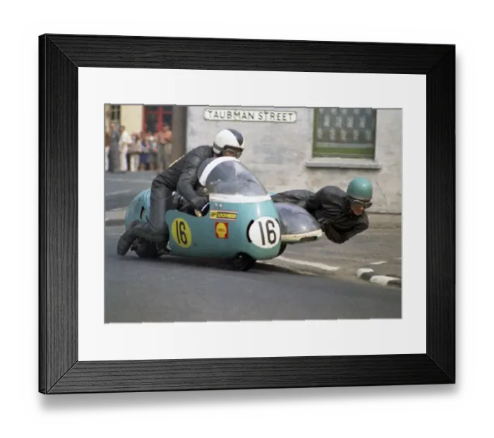 Framed Print : Bill Cooper & D B Argent (WEC) 1970 750 Sidecar TT Framed Print : Bill Cooper & D B Argent (WEC) 1970 750 Sidecar TT