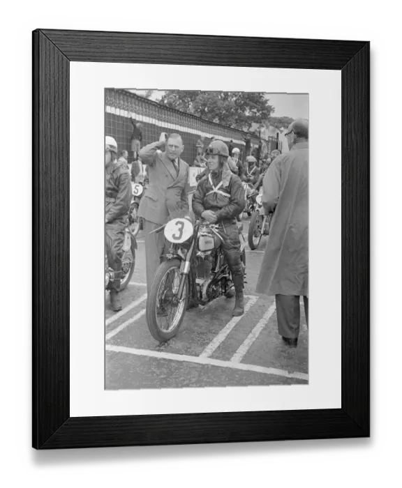 Framed Print : Ws Corley (Norton) 1950 Clubman Junior TT Framed Print : Ws Corley (Norton) 1950 Clubman Junior TT
