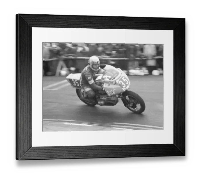 Framed Print : John Cowie (BMW) 1977 Production TT Framed Print : John Cowie (BMW) 1977 Production TT