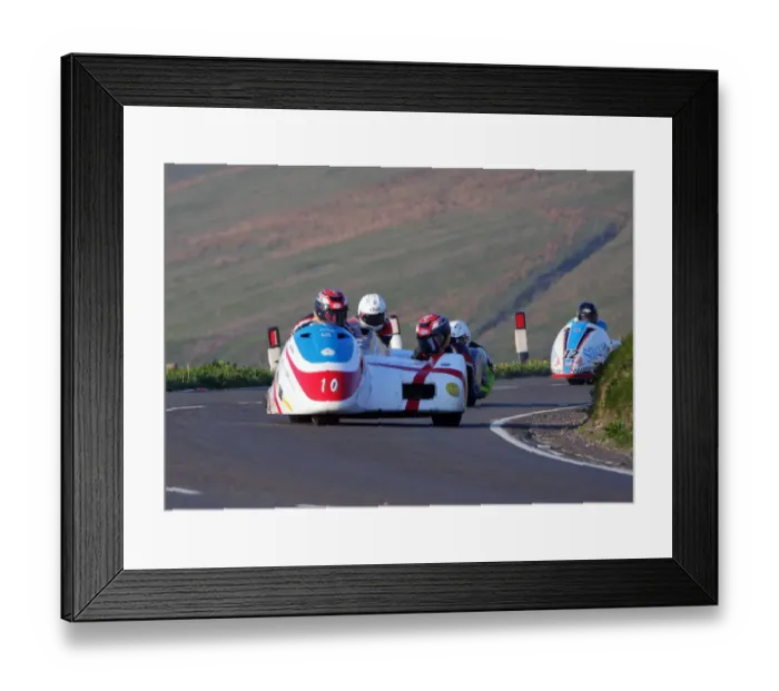 Framed Print : Conrad Harrison & Andrew Winkle (Bellas Honda) 2018 Sidecar TT Framed Print : Conrad Harrison & Andrew Winkle (Bellas Honda) 2018 Sidecar TT
