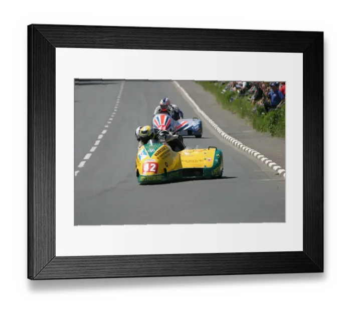 Framed Print : Brian Alflatt & Christophe Darras (Baker Honda) 2005 Sidecar TT Framed Print : Brian Alflatt & Christophe Darras (Baker Honda) 2005 Sidecar TT