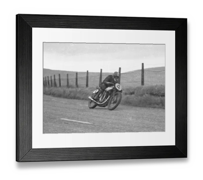 Framed Print : Aminar Howth (Norton) 1949 Junior Manx Grand Prix