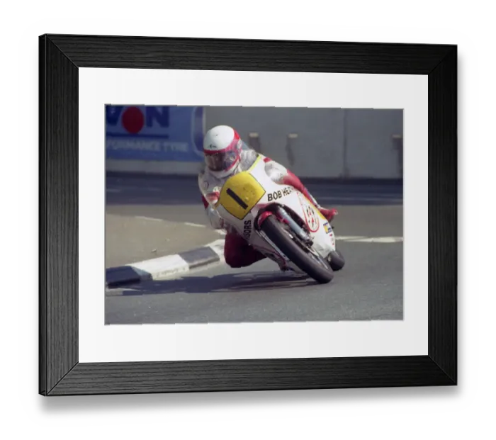 Framed Print : Bob Heath (Seeley) 1991 Senior Classic Manx Grand Prix Framed Print : Bob Heath (Seeley) 1991 Senior Classic Manx Grand Prix