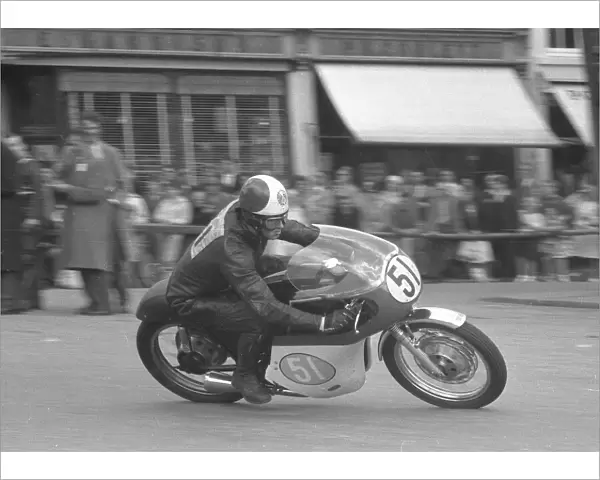 Alan Hunter (AJS) 1963 Junior Manx Grand Prix