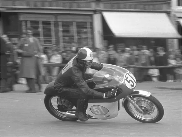 Alan Hunter (AJS) 1963 Junior Manx Grand Prix