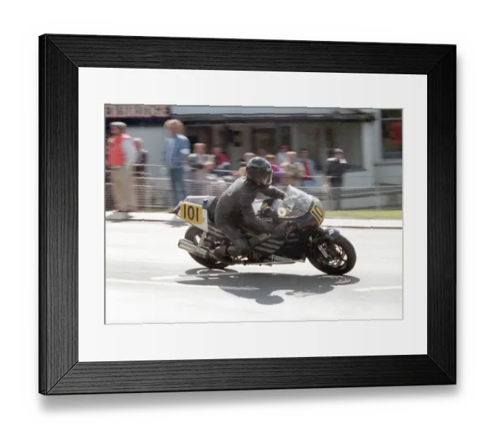 Framed Print : Huw Huws (Norton) 1996 Senior Manx Grand Prix Framed Print : Huw Huws (Norton) 1996 Senior Manx Grand Prix