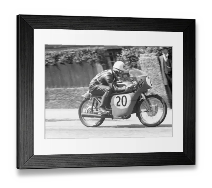 Framed Print : Brian Clark (Ducati) 1959 Ultra Lightweight TT Framed Print : Brian Clark (Ducati) 1959 Ultra Lightweight TT
