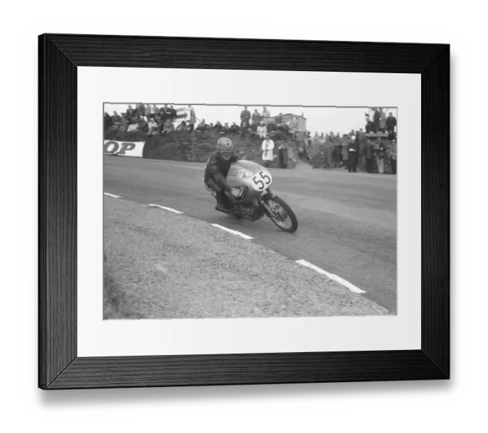 Framed Print : Brian Clark (Ducati) 1960 Ultra Lightweight TT Framed Print : Brian Clark (Ducati) 1960 Ultra Lightweight TT