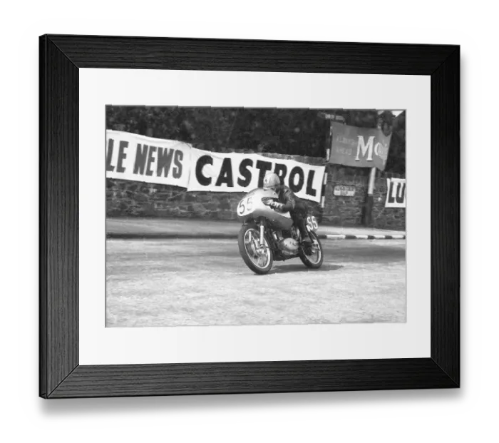 Framed Print : Brian Clark (Ducati) 1960 Ultra Lightweight TT Framed Print : Brian Clark (Ducati) 1960 Ultra Lightweight TT