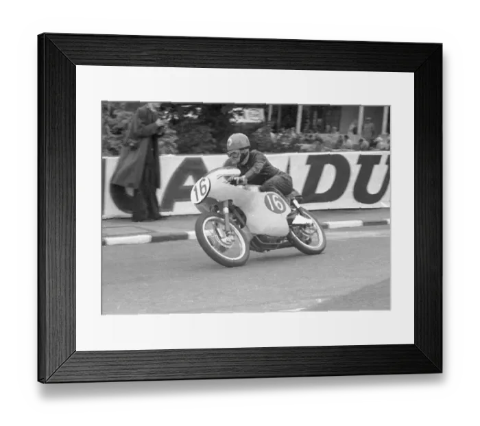 Framed Print : Brian Clark (Ducati) 1960 Ultra Lightweight TT Framed Print : Brian Clark (Ducati) 1960 Ultra Lightweight TT