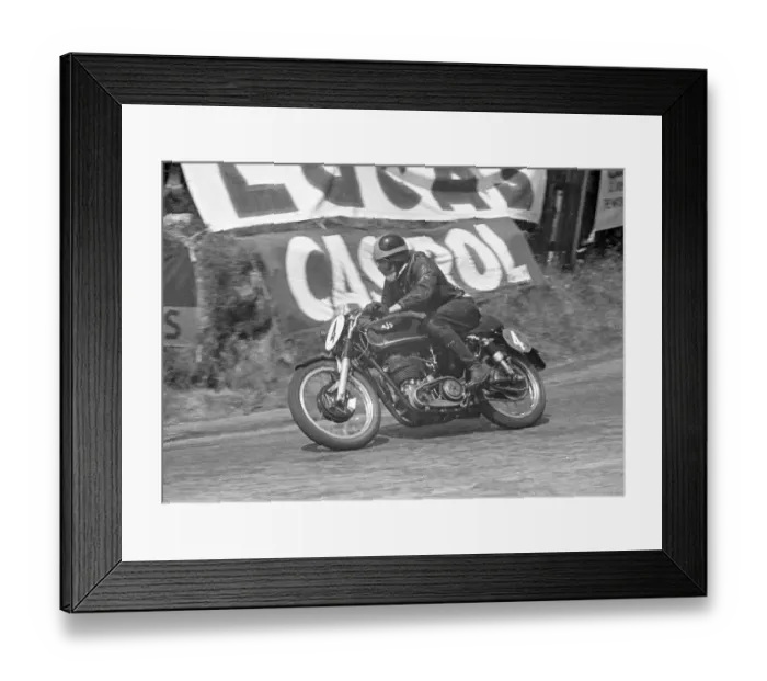 Framed Print : John Clark (AJS) 1953 Junior TT Framed Print : John Clark (AJS) 1953 Junior TT
