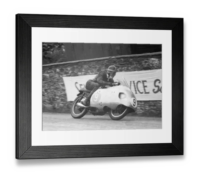 Framed Print : John Clark (AJS) 1956 Junior TT Framed Print : John Clark (AJS) 1956 Junior TT
