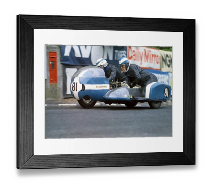 Framed Print : K Conlay & Les Chapman (Norton) 1971 500 Sidecar TT Framed Print : K Conlay & Les Chapman (Norton) 1971 500 Sidecar TT