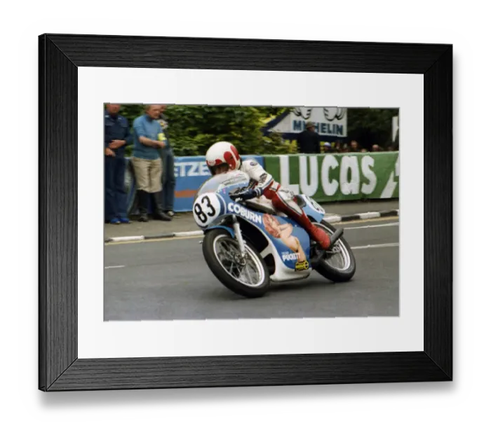 Framed Print : Vaughan Coburn (Yamaha) 1979 Classic TT