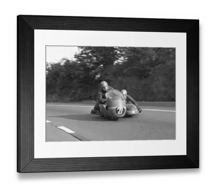 Framed Print : Colin Cross & R W Derry (Deross) 1965 Sidecar TT Framed Print : Colin Cross & R W Derry (Deross) 1965 Sidecar TT