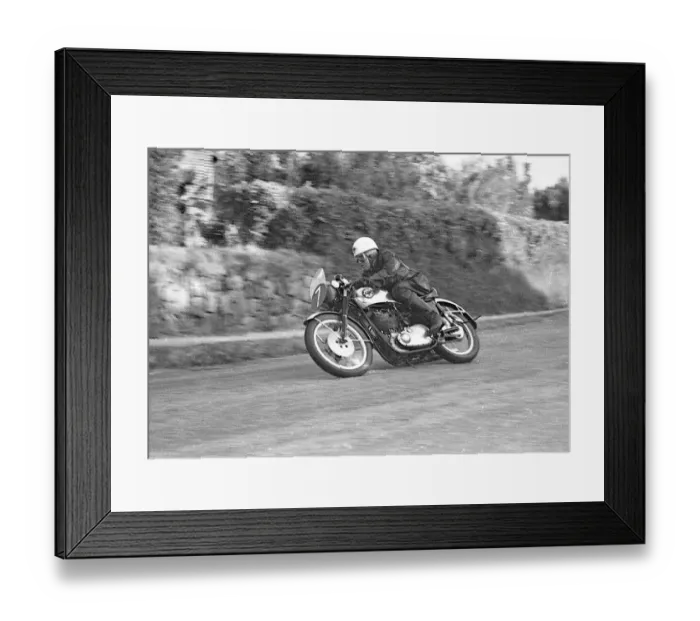 Framed Print : Peter Cruse (BSA) 1956 Senior Clubman TT Framed Print : Peter Cruse (BSA) 1956 Senior Clubman TT