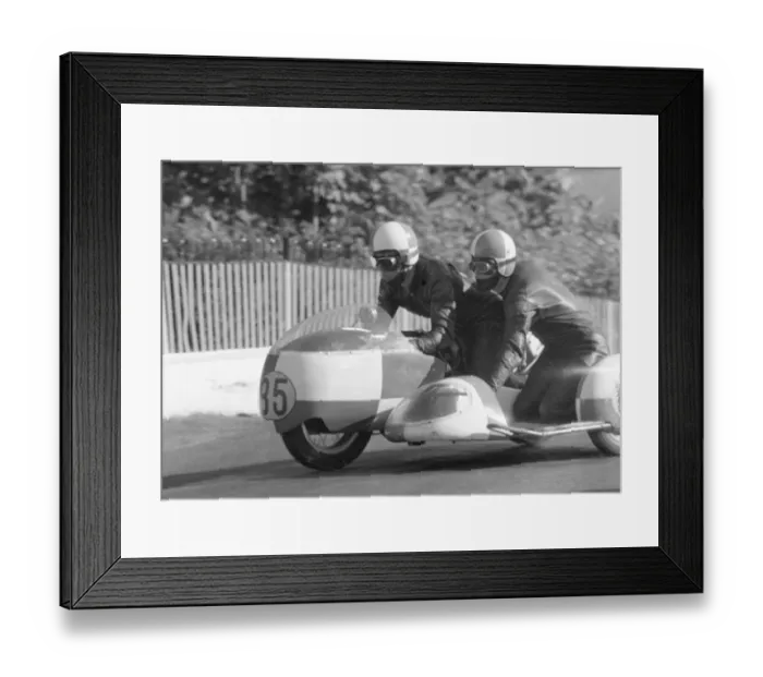 Framed Print : John Crick & D Senior (C B Triumph) 1968 Sidecar TT Framed Print : John Crick & D Senior (C B Triumph) 1968 Sidecar TT