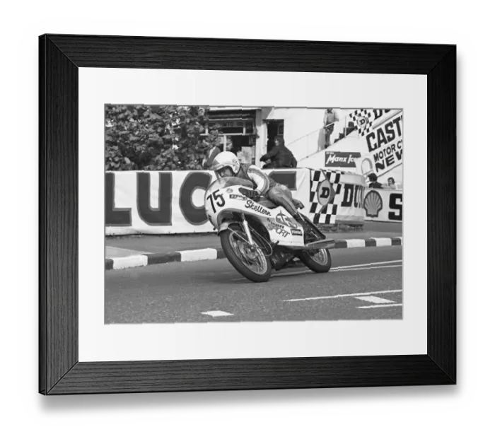 Framed Print : Jim Curry (Honda) 1973 Production 250 TT Framed Print : Jim Curry (Honda) 1973 Production 250 TT