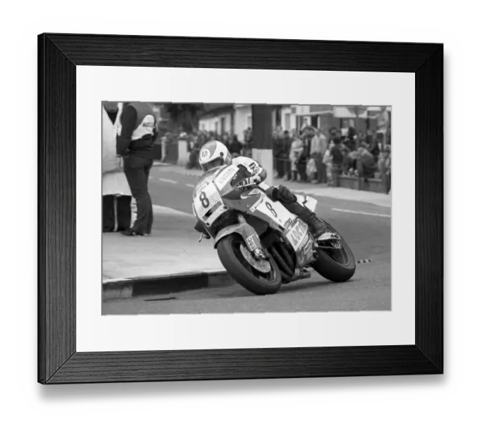 Framed Print : Steve Cull (Yamaha) 1986 Formula One TT Framed Print : Steve Cull (Yamaha) 1986 Formula One TT