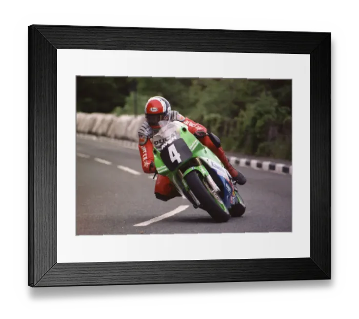 Framed Print : Steve Cull (Kawasaki) 1990 Supersport 400 TT Framed Print : Steve Cull (Kawasaki) 1990 Supersport 400 TT