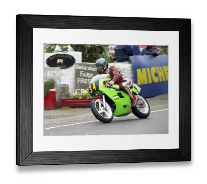 Framed Print : Gordon Morss (Spondon Kawasaki) 1995 Singles TT Framed Print : Gordon Morss (Spondon Kawasaki) 1995 Singles TT