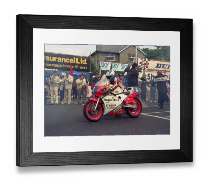 Framed Print : Steve Cull (Honda) 1987 Junior TT Framed Print : Steve Cull (Honda) 1987 Junior TT