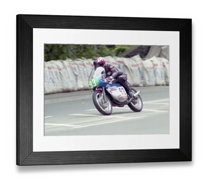 Framed Print : Tom Jackson (Jackson Suzuki) 1999 Lightweight Classic Manx Grand Prix