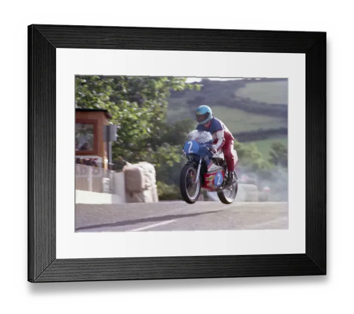 Framed Print : Alan Bud Jackson (Yamaha) 1984 Junior Manx Grand Prix Framed Print : Alan Bud Jackson (Yamaha) 1984 Junior Manx Grand Prix