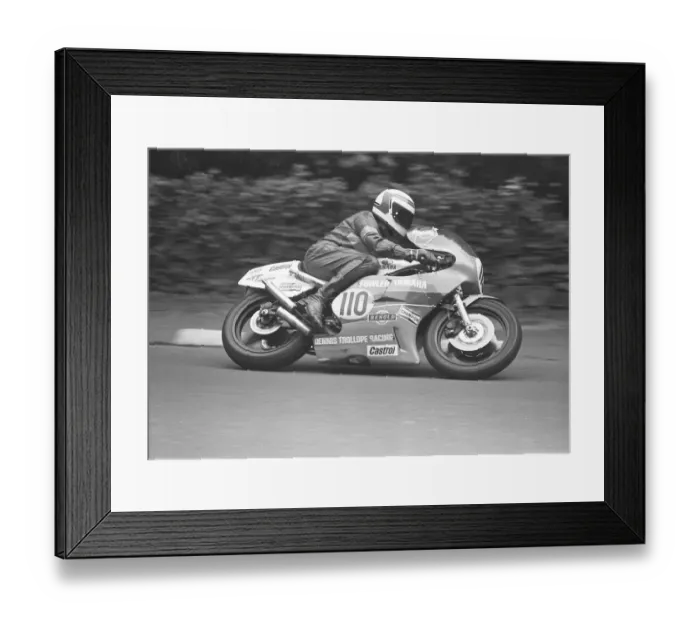Framed Print : Geoff Johnson (Yamaha) 1980 Senior Manx Grand Prix Framed Print : Geoff Johnson (Yamaha) 1980 Senior Manx Grand Prix