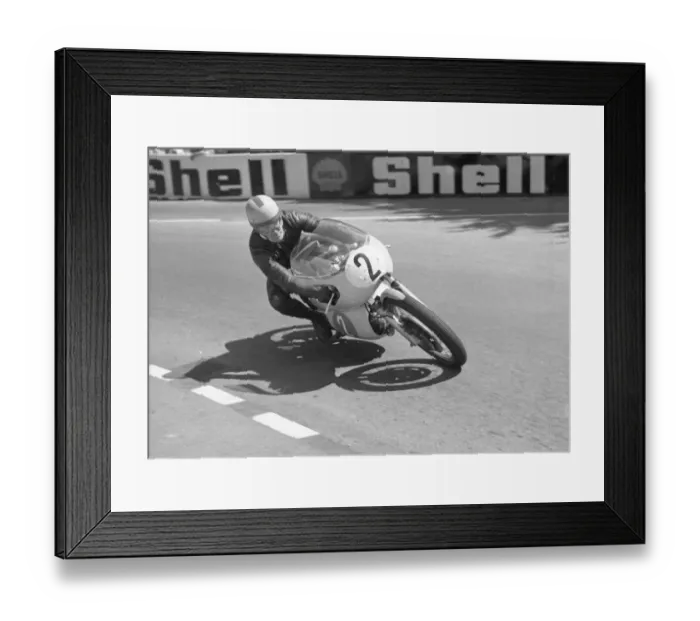 Framed Print : Derek Woodman (Aermacchi) 1968 Lightweight TT