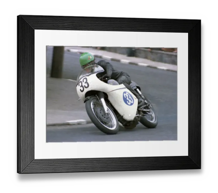 Framed Print : Dennis Gallagher (AJS) 1968 Junior TT Framed Print : Dennis Gallagher (AJS) 1968 Junior TT