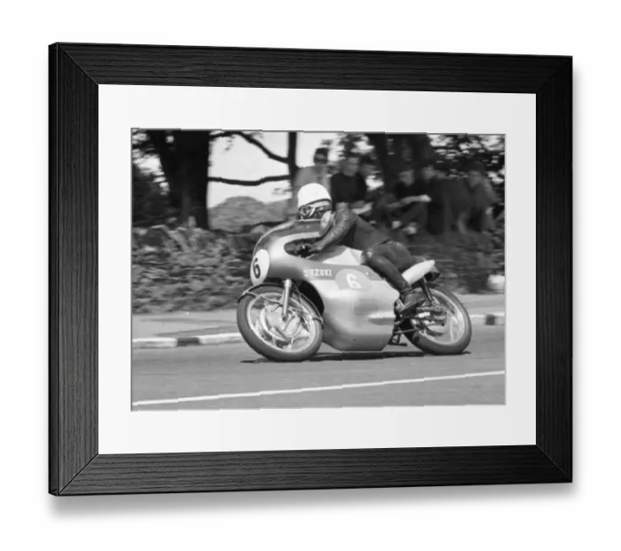 Framed Print : Bertie Schneider (Suzuki) 1964 Lightweight TT Framed Print : Bertie Schneider (Suzuki) 1964 Lightweight TT