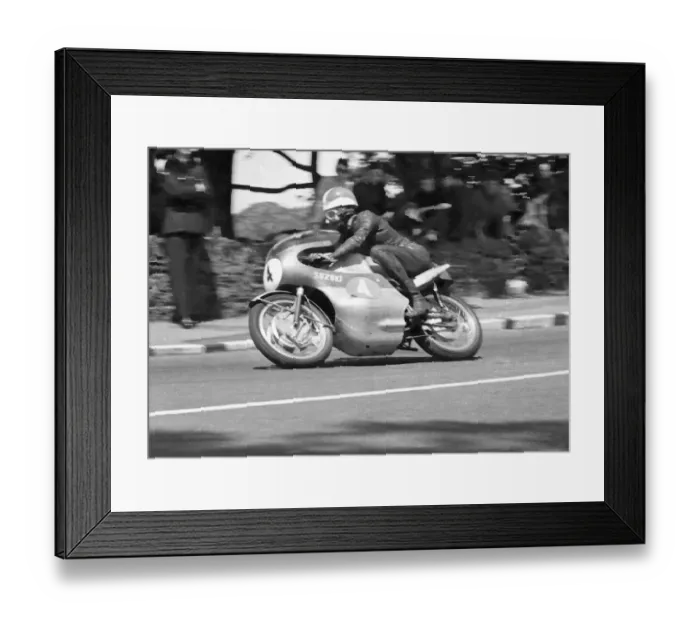Framed Print : Frank Perris (Suzuki) 1964 Lightweight TT Framed Print : Frank Perris (Suzuki) 1964 Lightweight TT