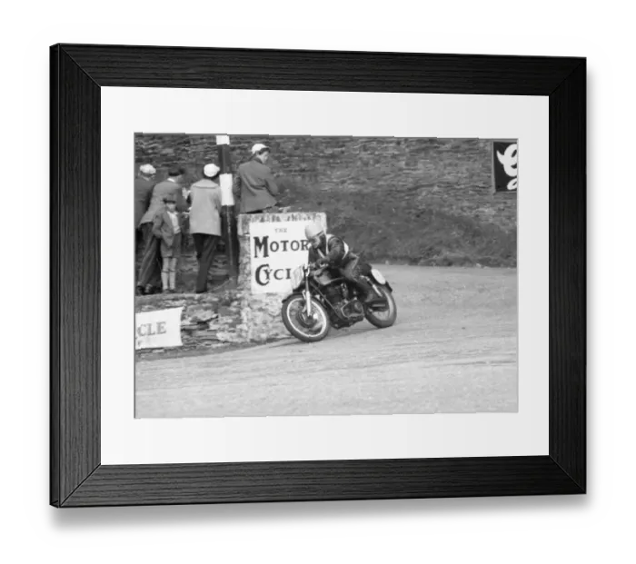 Framed Print : Walter Kalinins (AJS) 1956 Junior Manx Grand Prix Framed Print : Walter Kalinins (AJS) 1956 Junior Manx Grand Prix