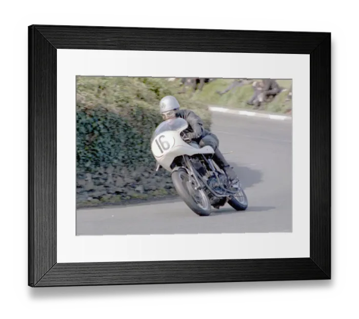 Framed Print : T Neil Kelly (Velocette) 1967 Senior Manx Grand Prix