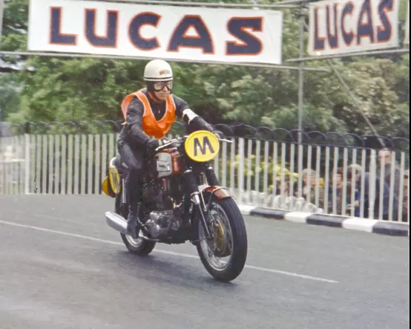 Mike Kelly (Triumph Travelling marshal) 1971 Manx Grand Prix