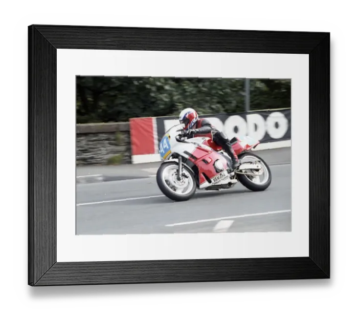 Framed Print : Brian Kneale (Yamaha) 1992 Junior Manx Grand Prix Framed Print : Brian Kneale (Yamaha) 1992 Junior Manx Grand Prix