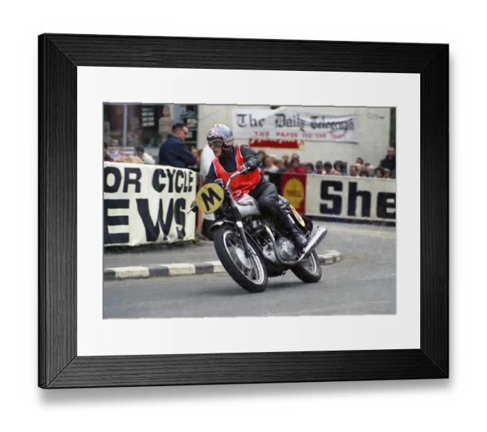 Framed Print : Alan Kipper Killip (Triumph Travelling marshal) 1968 Manx Grand Prix Framed Print : Alan Kipper Killip (Triumph Travelling marshal) 1968 Manx Grand Prix